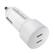 Alt View 1. Cellhelmet - 20W Dual Car Charger Plug Type-C with Total 40W Output - White.