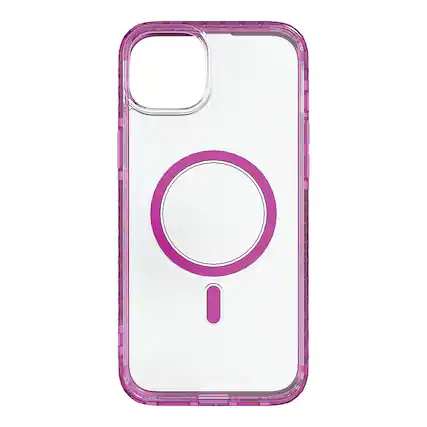 Front. Cellhelmet - Magnitude Series Case with MagSafe for Apple iPhone 15 Plus - Vivid Magenta.