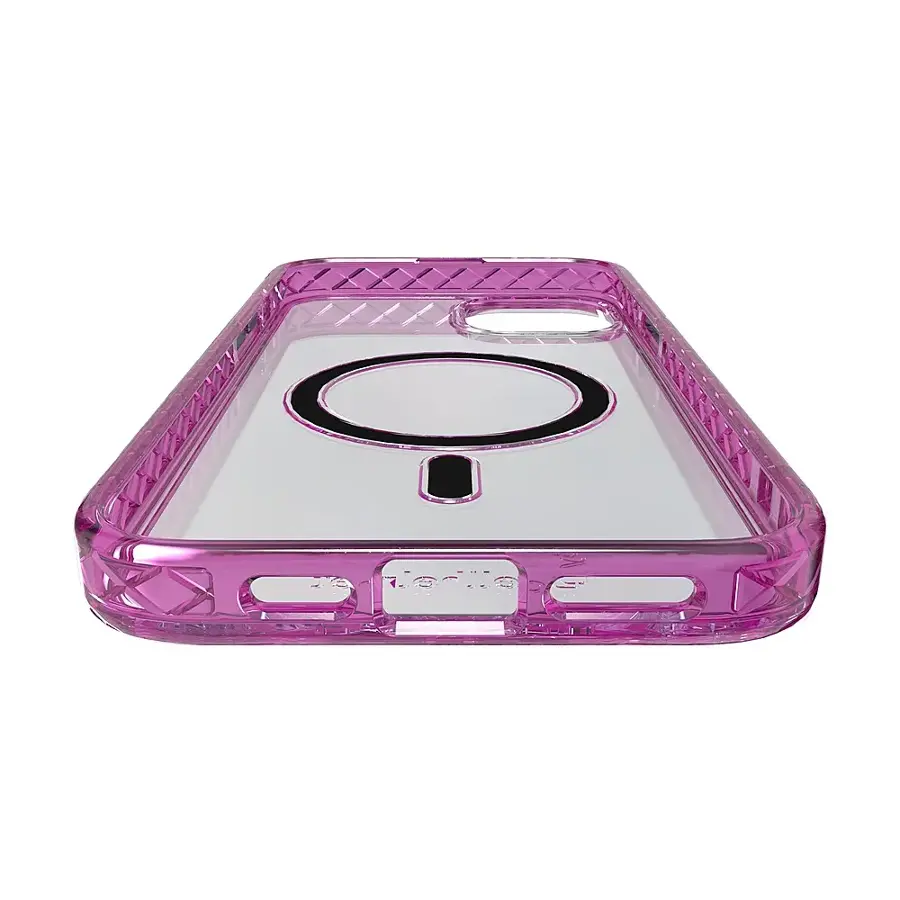 Alt View 13. Cellhelmet - Magnitude Series Case with MagSafe for Apple iPhone 15 Plus - Vivid Magenta.