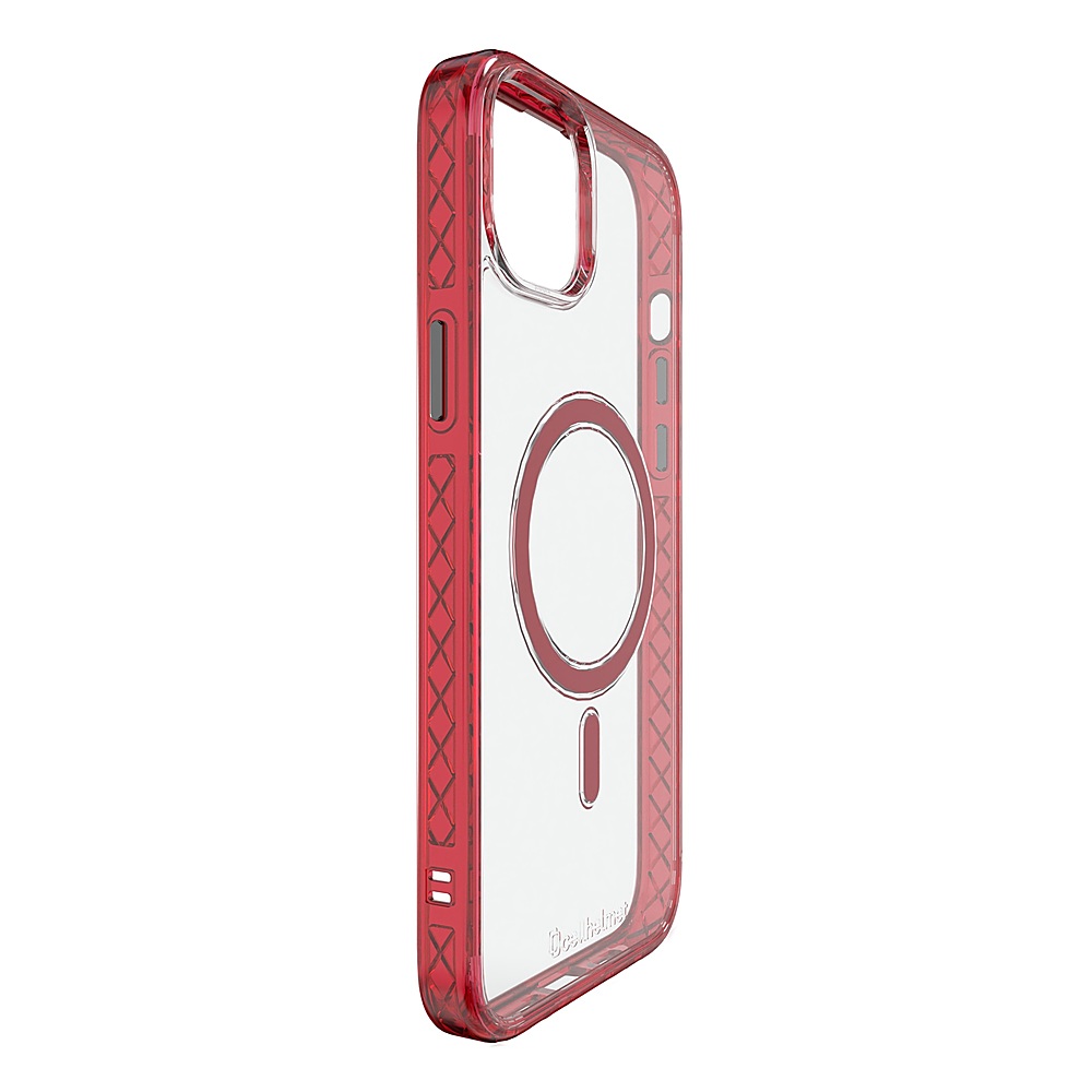 Angle View: Cellhelmet - Magnitude Series Case with MagSafe for Apple iPhone 15 Plus - Scarlett Red