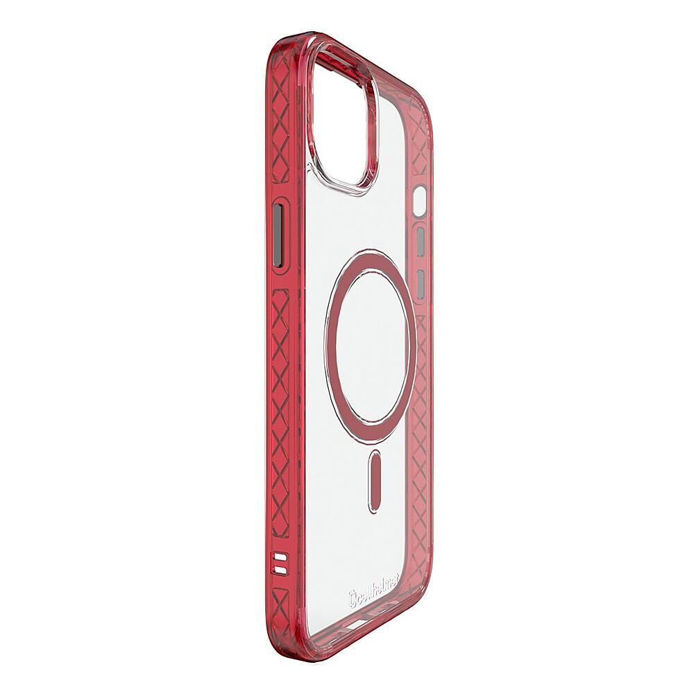 Angle. Cellhelmet - Magnitude Series Case with MagSafe for Apple iPhone 15 Plus - Scarlett Red.