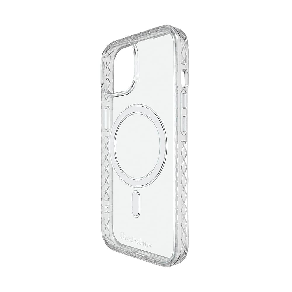 Angle View: Cellhelmet - Magnitude Series Case with MagSafe for Apple iPhone 15 - Crystal Clear