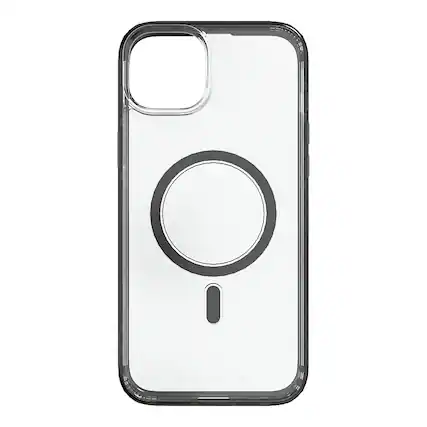Front. Cellhelmet - Magnitude Series Case with MagSafe for Apple iPhone 15 Plus - Onyx Black.