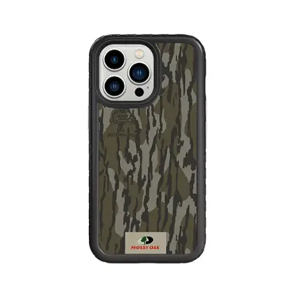 Front. Cellhelmet - Mossy Oak Fortitude Case with MagSafe for Apple iPhone 13 Pro - Onyx Black.