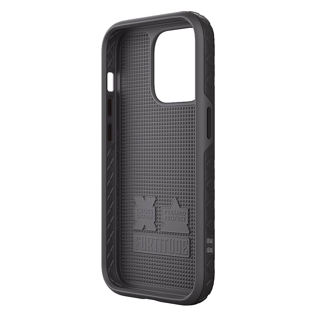 Left. Cellhelmet - Mossy Oak Fortitude Case with MagSafe for Apple iPhone 14 Pro - Onyx Black.