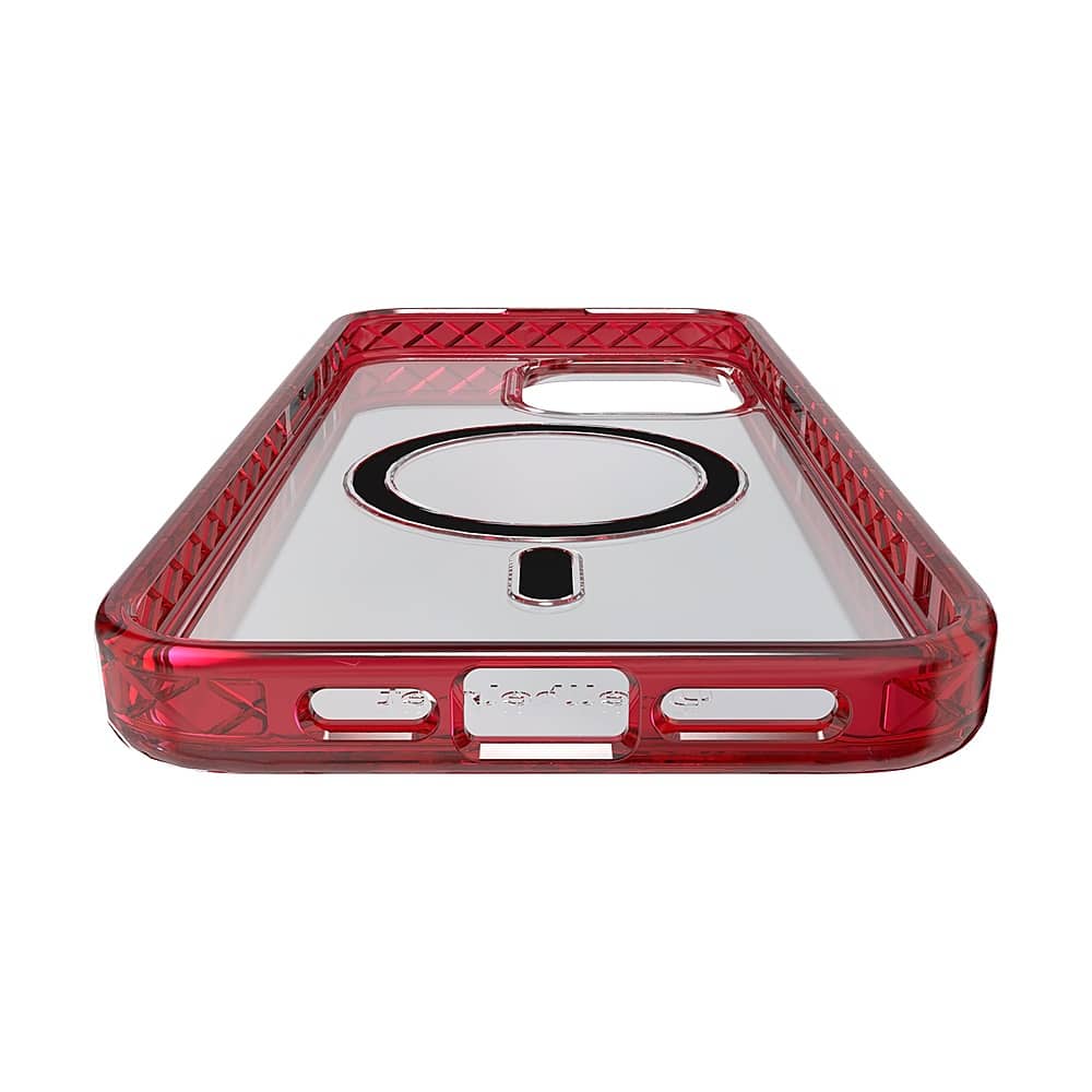Alt View 13. Cellhelmet - Magnitude Series Case with MagSafe for Apple iPhone 15 Pro Max - Scarlett Red.