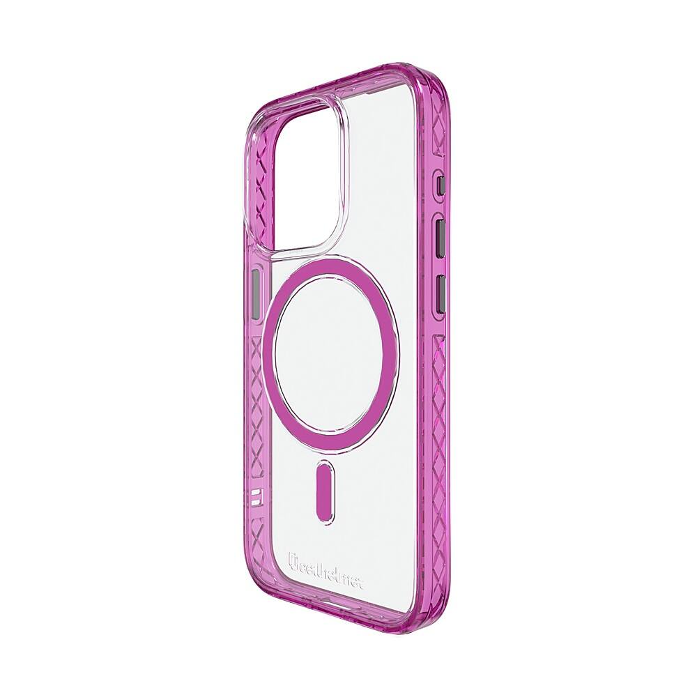 Angle. Cellhelmet - Magnitude Series Case with MagSafe for Apple iPhone 15 Pro - Vivid Magenta.
