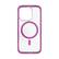 Front. Cellhelmet - Magnitude Series Case with MagSafe for Apple iPhone 15 Pro - Vivid Magenta.