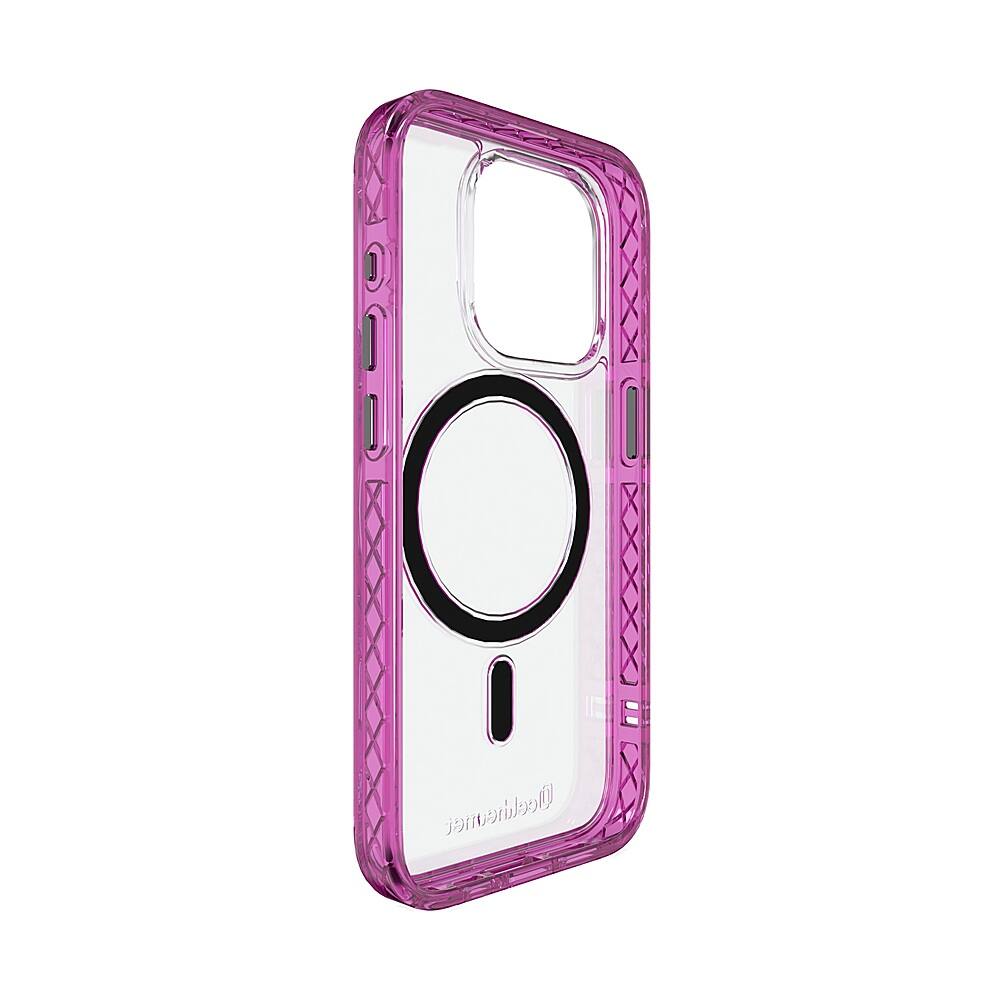 Alt View 2. Cellhelmet - Magnitude Series Case with MagSafe for Apple iPhone 15 Pro - Vivid Magenta.