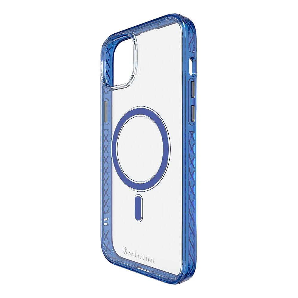 Angle. Cellhelmet - Magnitude Series Case with MagSafe for Apple iPhone 15 Plus - Bermuda Blue.