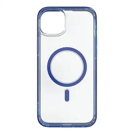 Front. Cellhelmet - Magnitude Series Case with MagSafe for Apple iPhone 15 Plus - Bermuda Blue.