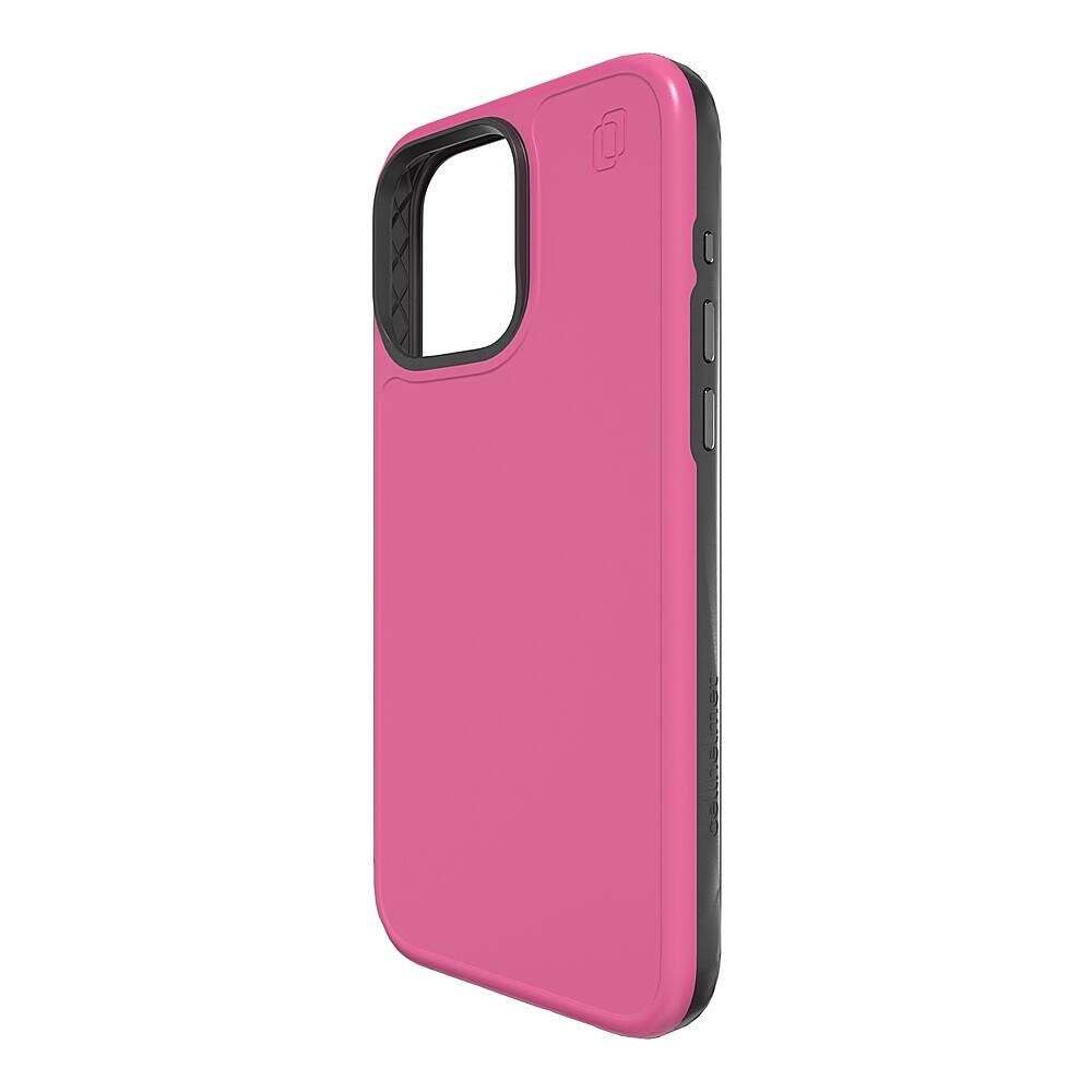 Angle. Cellhelmet - Fortitude Series Case with MagSafe for Apple iPhone 15 Pro Max - Vivid Magenta.