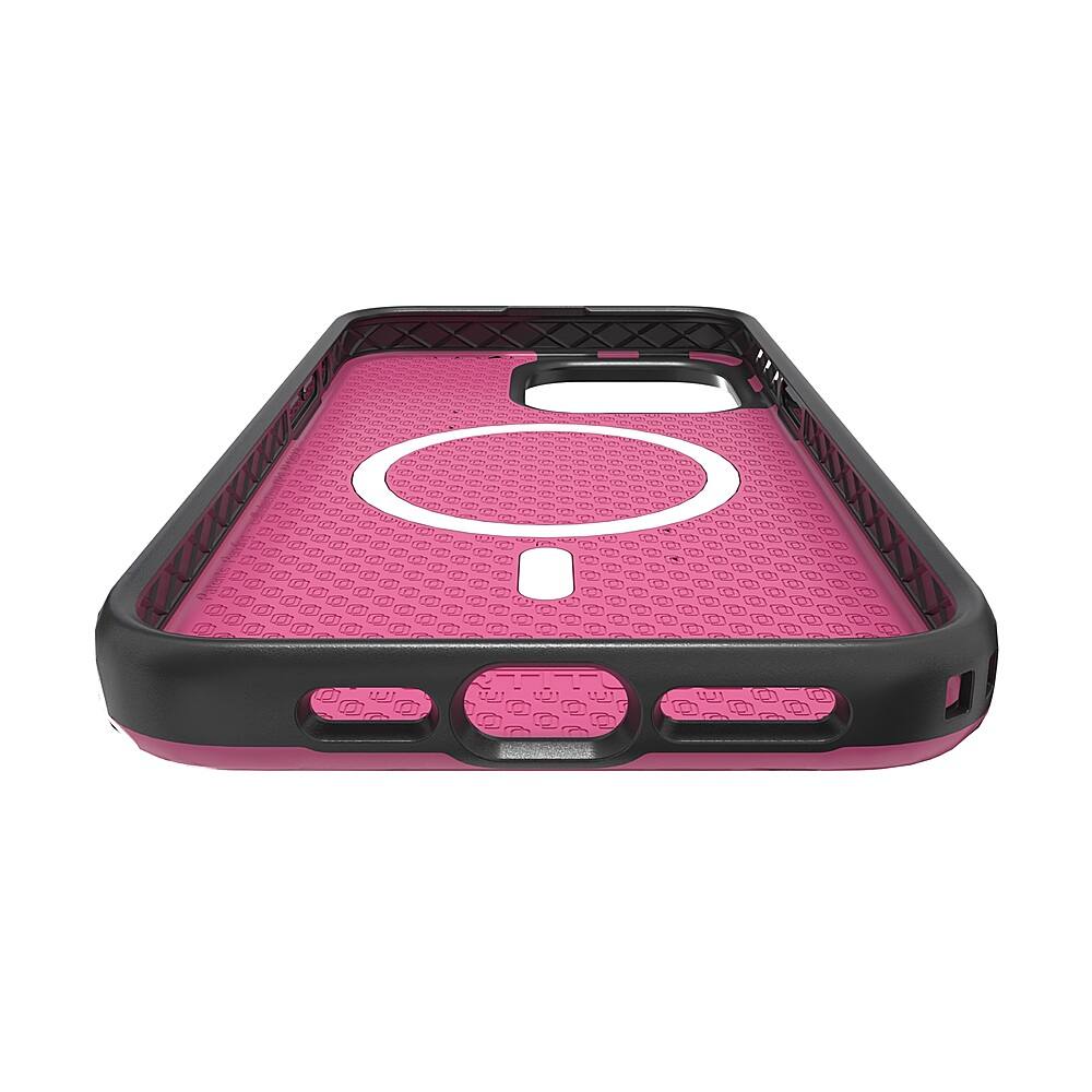 Alt View 13. Cellhelmet - Fortitude Series Case with MagSafe for Apple iPhone 15 Pro Max - Vivid Magenta.