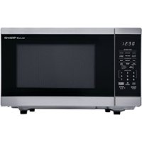 Sharp - 1.4 Cu.ft Countertop Microwave Oven - Silver - Front_Zoom