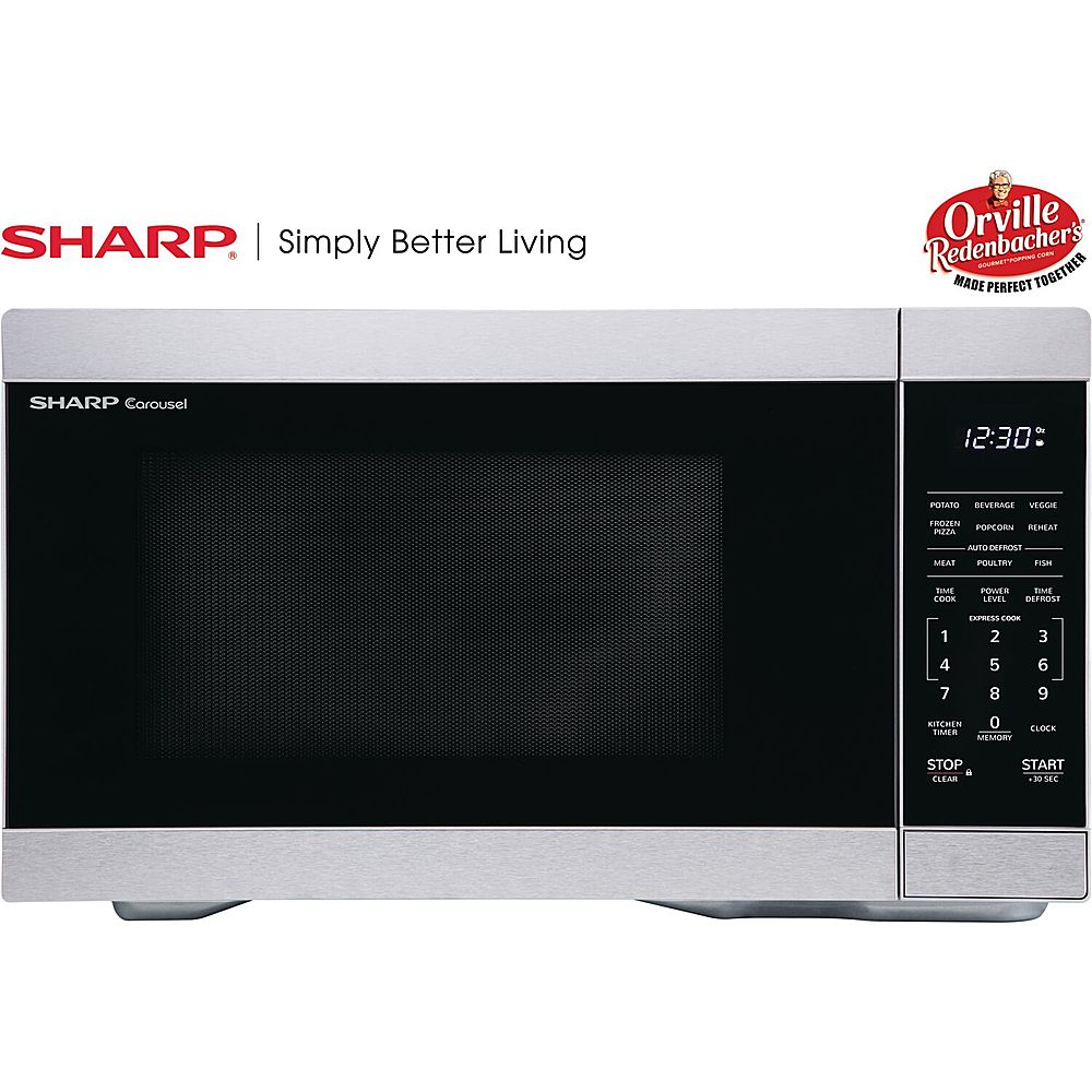 Sharp 0.7 Cu. ft. White Countertop Microwave