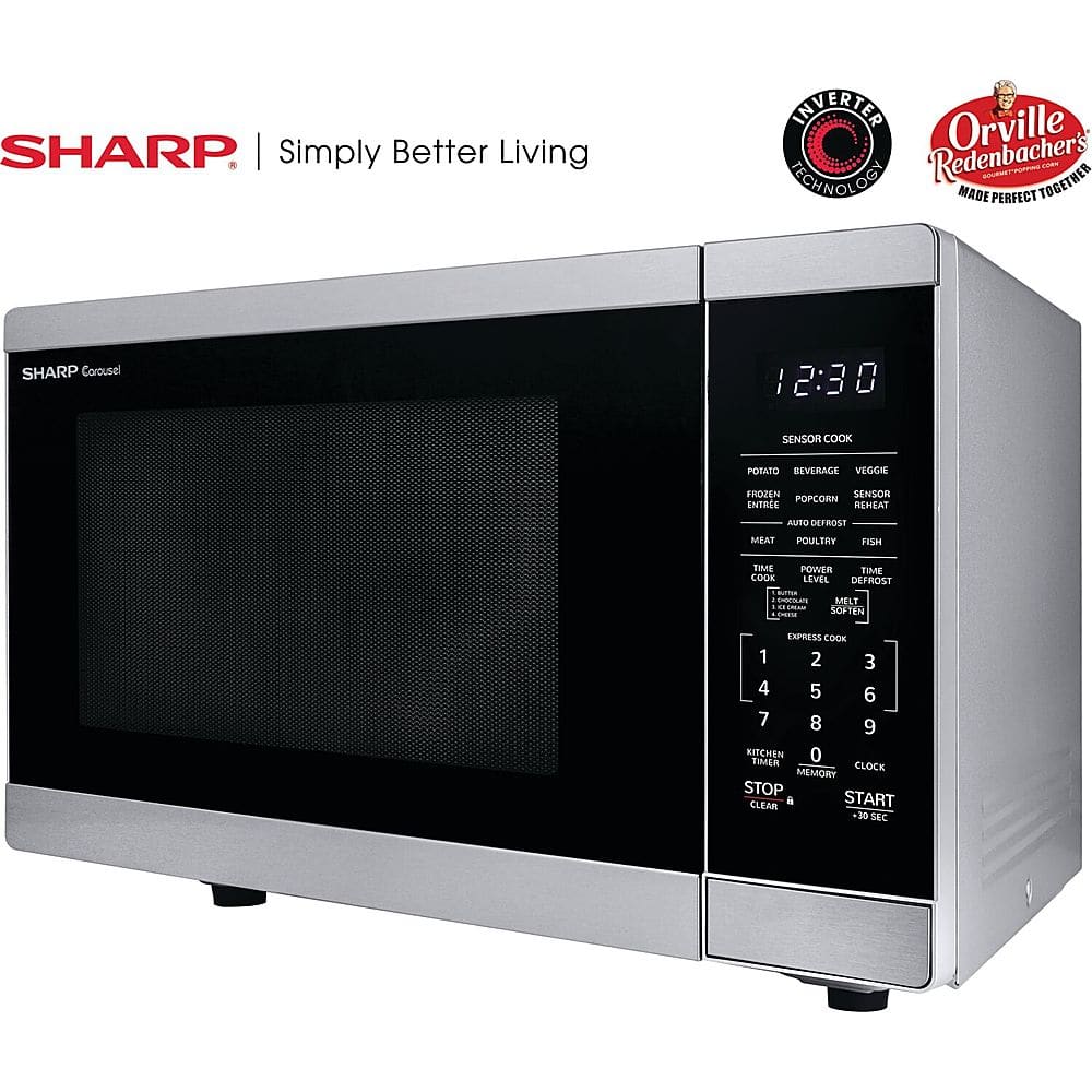 Best Buy Sharp 1.4 Cu.ft Countertop Microwave Oven Stainless Steel