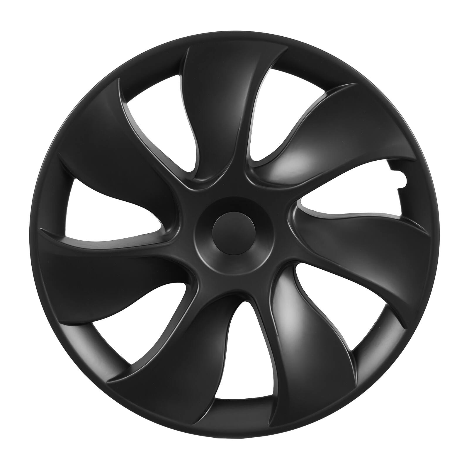 Alt View 5. VEVOR - Hubcaps Wheel Covers for 2021-2024 Tesla Model Y, 19 Inch Set of 4 Wheel Rim Cover Hubcaps OEM Style Replacement - Black.
