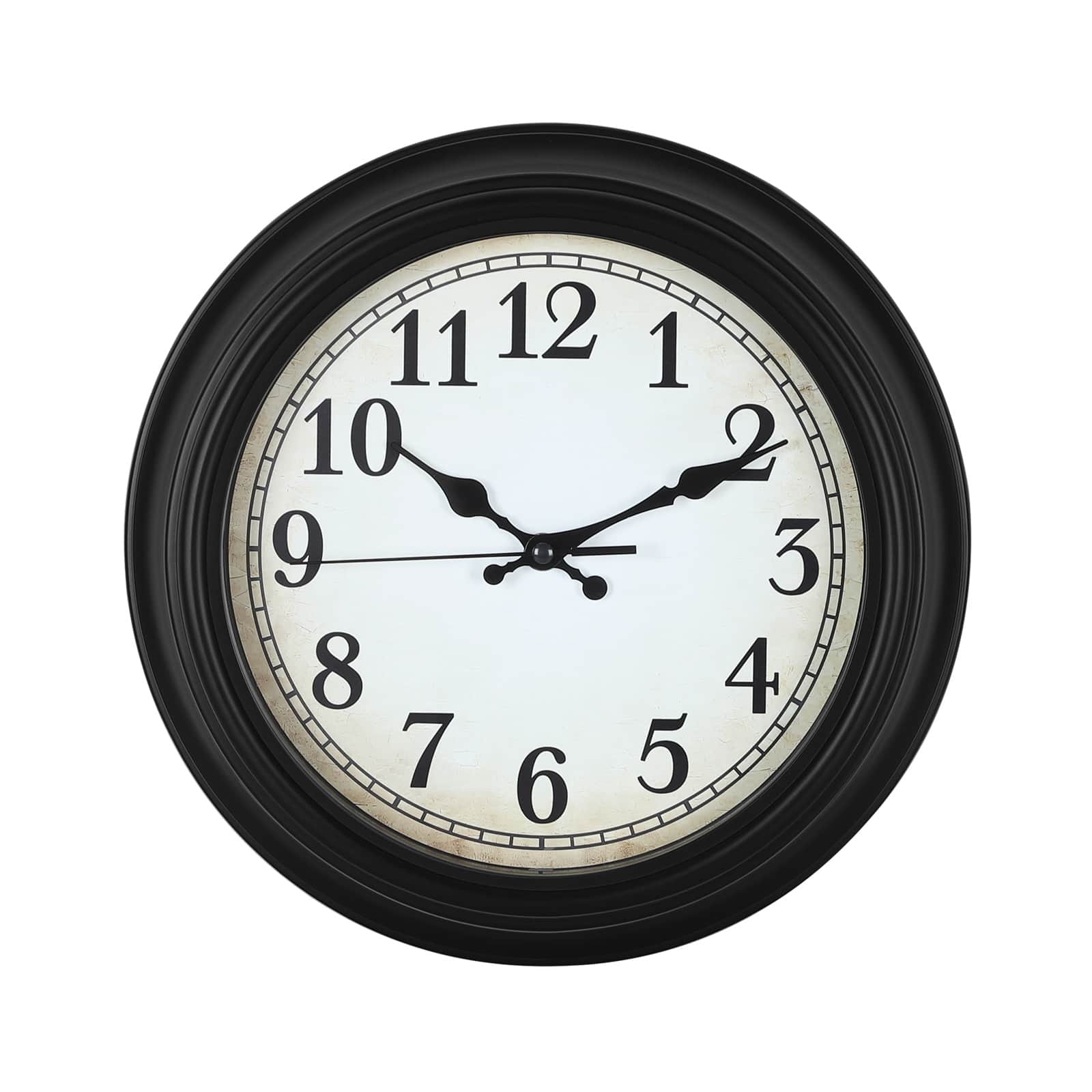 Oumilen - 12" Vintage Wall Clock - Black