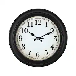 Oumilen - 12" Vintage Wall Clock - Black