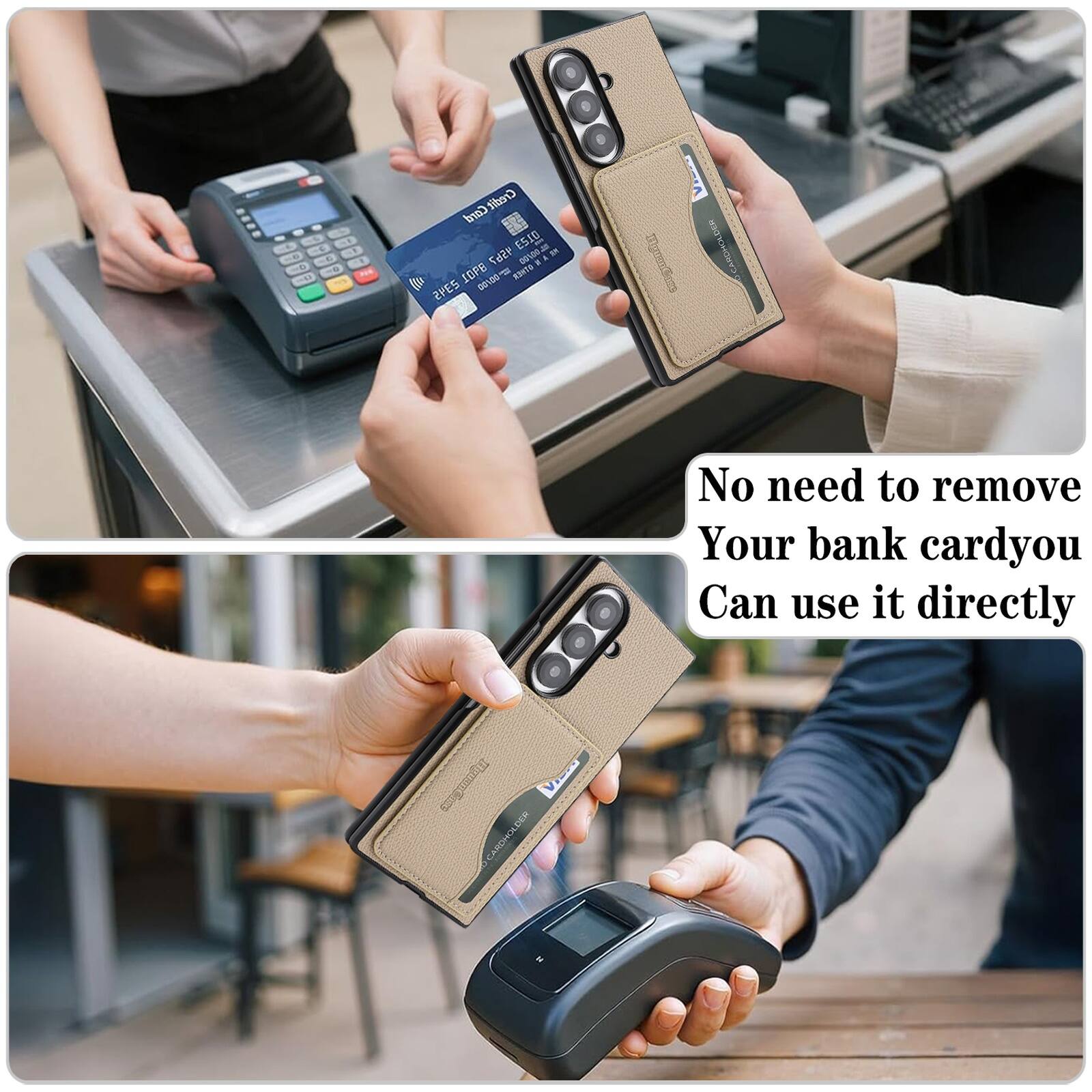 Card Credit ESIO se IN 4567 / & 10PB 11 SENTO (Br 2PES 00100

CARDHOLDER

No need to remove Your bank card you Can use it directly

HoumCaxe View CARDHOLDER