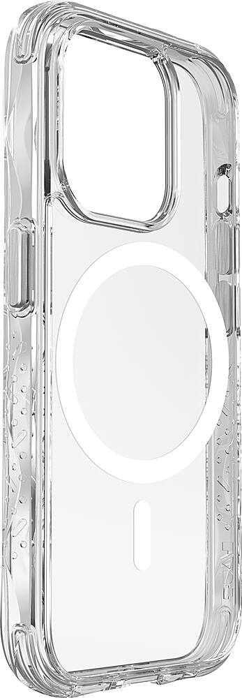 Angle. LAUT - Crystal Matter X Case with MagSafe  for Apple iPhone 15 - Crystal.