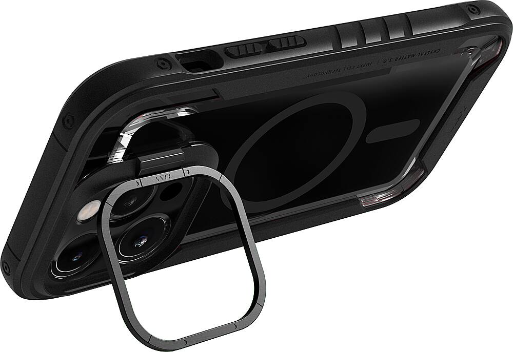 Alt View 11. LAUT - Crystal Matter 3.0 Case with MagSafe for Apple iPhone 14 Pro - Black.