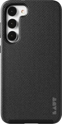 Front. LAUT - Shield Case for Samsung Galaxy S23 - Black.