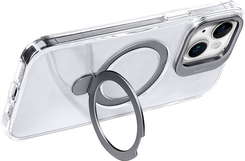 Alt View 3. LAUT - Revive Prop Case with MagSafe for Apple iPhone 15 Plus - Crystal.