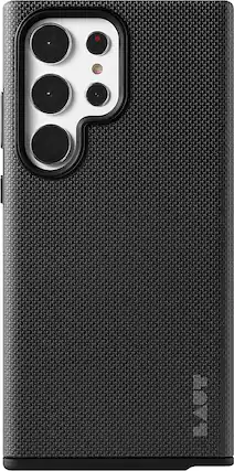 Front. LAUT - Shield Case for Samsung Galaxy S23 Ultra - Black.