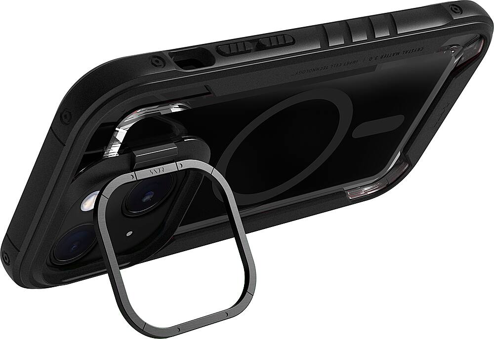 Alt View 2. LAUT - Crystal Matter 3.0 Case with MagSafe for Apple iPhone 14 - Black.