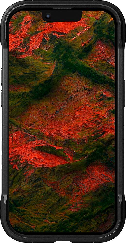 Angle. LAUT - Crystal Matter 3.0 Case with MagSafe for Apple iPhone 14 Plus - Black.