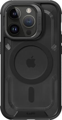 LAUT - Crystal Matter Case with MagSafe for Apple iPhone 15 Pro - Black
