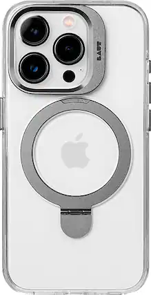 Front. LAUT - Revive Prop Case with MagSafe for Apple iPhone 15 Pro Max - Crystal.