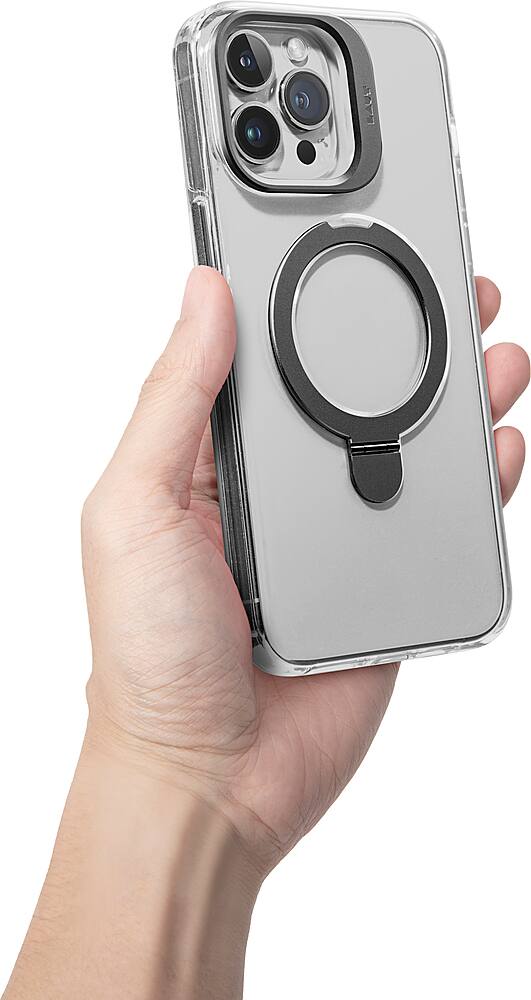 Alt View 12. LAUT - Revive Prop Case with MagSafe for Apple iPhone 15 Pro Max - Crystal.