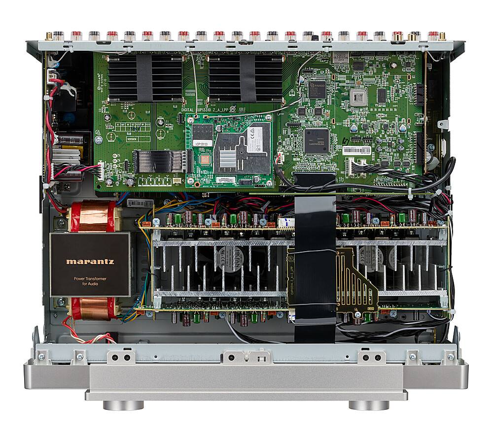 Alt View 11. Marantz - Cinema 50 110W 9.4-Ch Bluetooth Capable with HEOS 8K Ultra HD HDR Compatible A/V Home Theater Receiver with Alexa - Silver Gold.