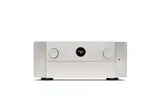 Front. Marantz - Cinema 40 125W 9.4 Ch Bluetooth Capable with HEOS and Dolby Atmos 8K Ultra HD A/V Home Theater Receiver with Alexa - Silver Gold.