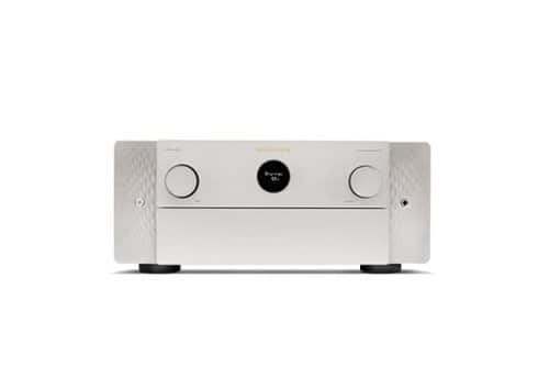 Marantz - Cinema 40 125W 9.4 Ch Bluetooth Capable with HEOS and Dolby Atmos 8K Ultra HD A/V Home Theater Receiver with Alexa - Silver Gold
