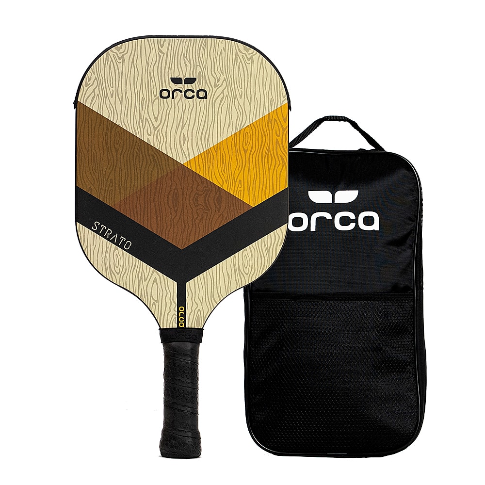Front. ORCA - Strato Nomex Pickleball Paddle with Carry Bag.