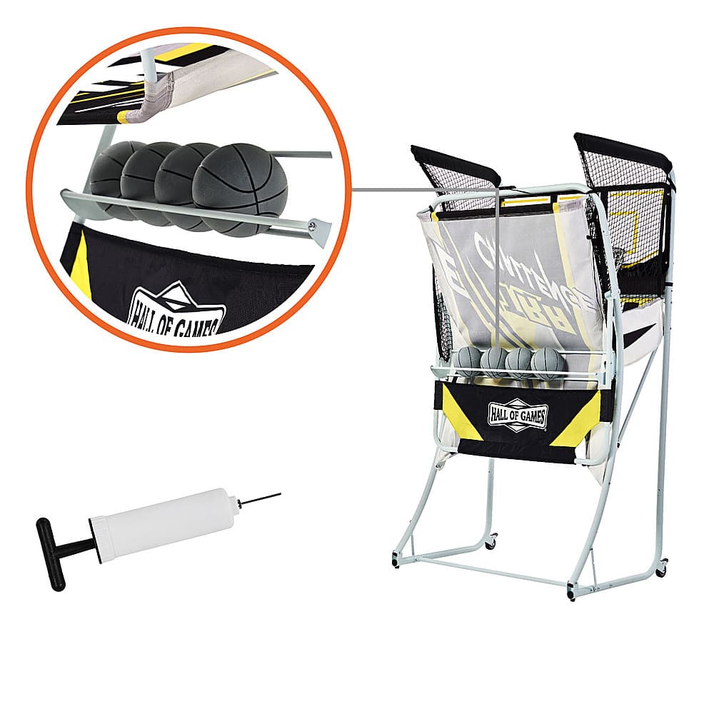 Alt View 14. Hall of Games - Xtra Long Shot Premium Arcade Basketball - Black, Yellow, White.