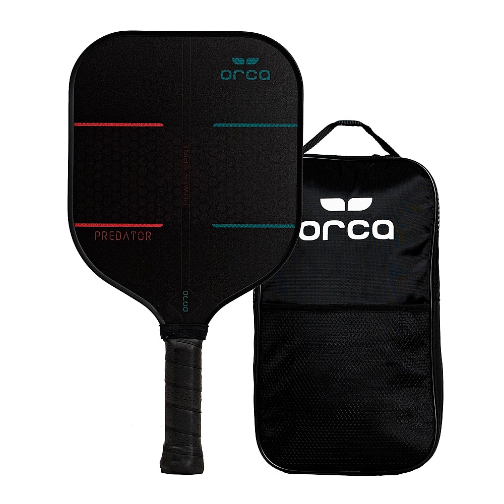 Front. ORCA - Predator Nomex Pickleball Paddle with Carry Bag.