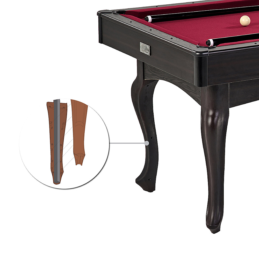 Barrington 66 Charleston Billiard Table Wood Grain/Red BL066Y22015 - Best  Buy