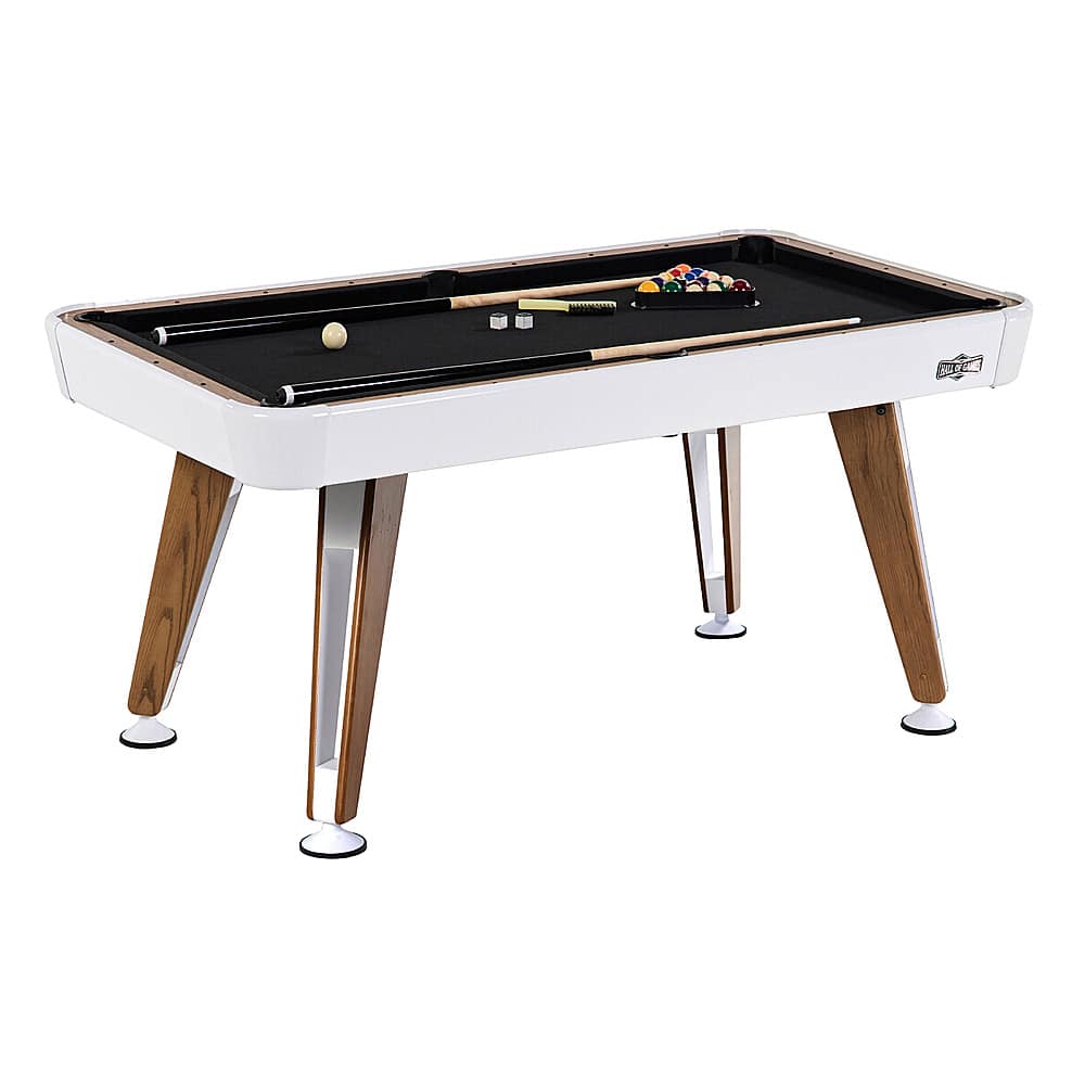 Front. Hall of Games - 66" Apex Billiard Table - White/Black.