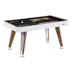 Front. Hall of Games - 66" Apex Billiard Table - White/Black.