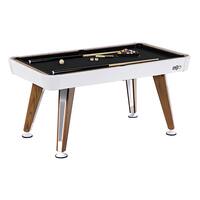 Hall of Games - 66" Apex Billiard Table - White/Black - Front_Zoom