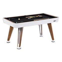 Hall of Games - 66" Apex Billiard Table - White/Black - Front_Zoom