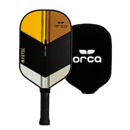 ORCA - Mystic Carbon Fiber Pickleball Paddle with Neoprene Cover - Black