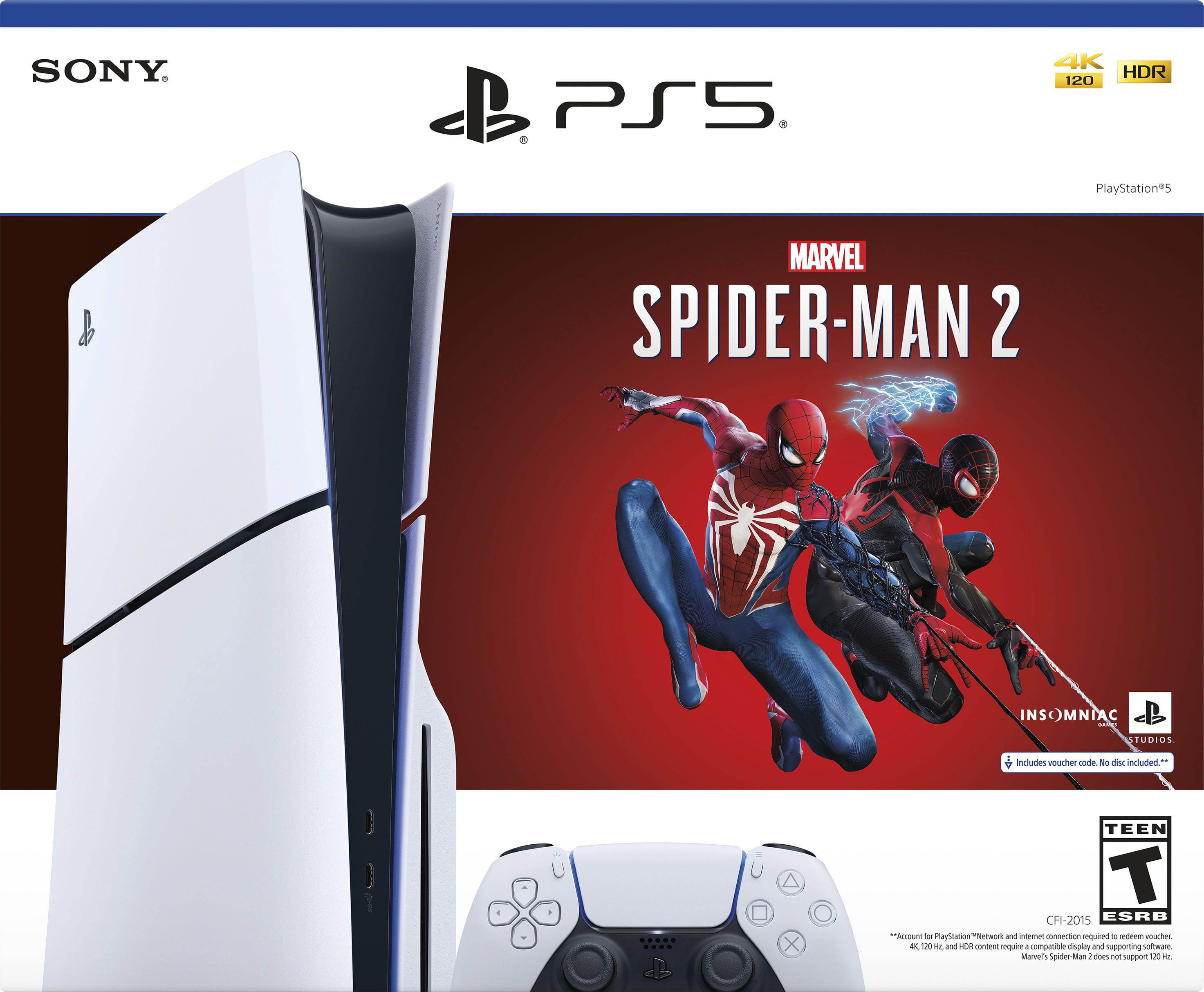 Sony PlayStation 5 Slim Console – Marvel's Spider-Man 2 Bundle