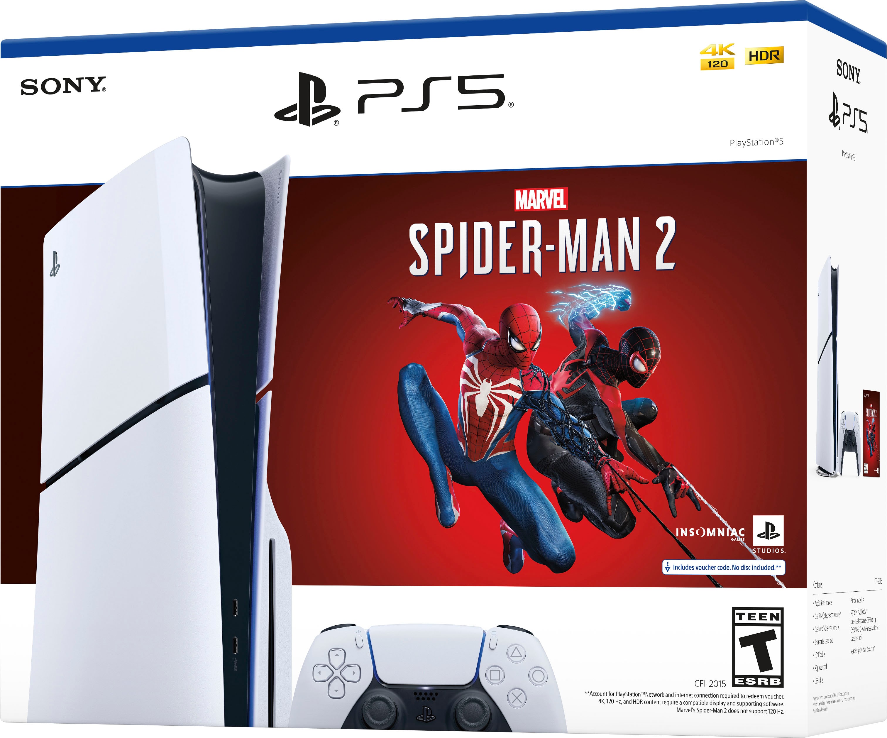 Sony Interactive Entertainment PlayStation 5 Slim Console – Marvel's  Spider-Man 2 Bundle (Full Game Download Included) White 1000039815 - Best  Buy