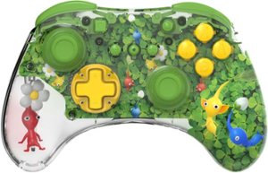PDP - REALMz Wireless Controller: Pikmin Clover Patch For Nintendo Switch, Nintendo Switch - OLED Model - Pikmin Clover Patch - Front_Zoom