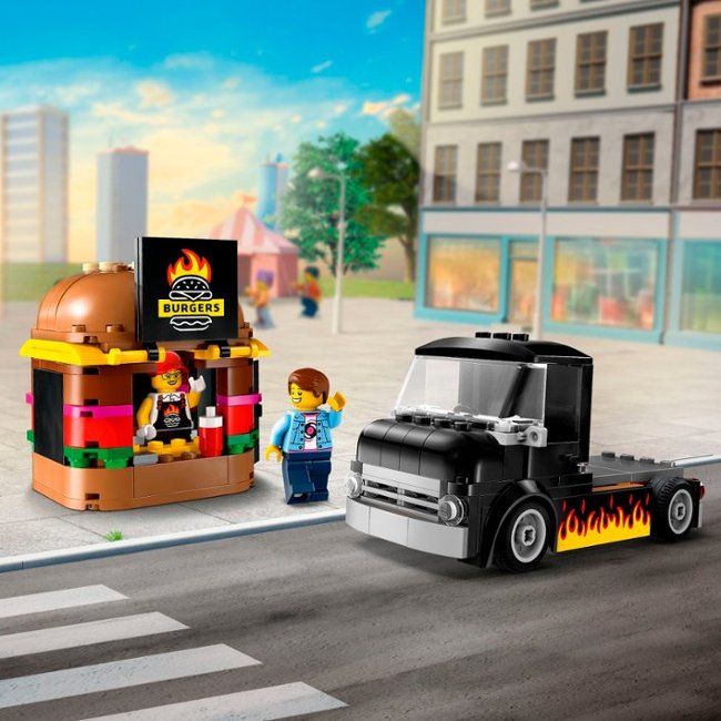 LEGO - City Burger Truck Toy Building Set, Pretend Play Toy 60404_1